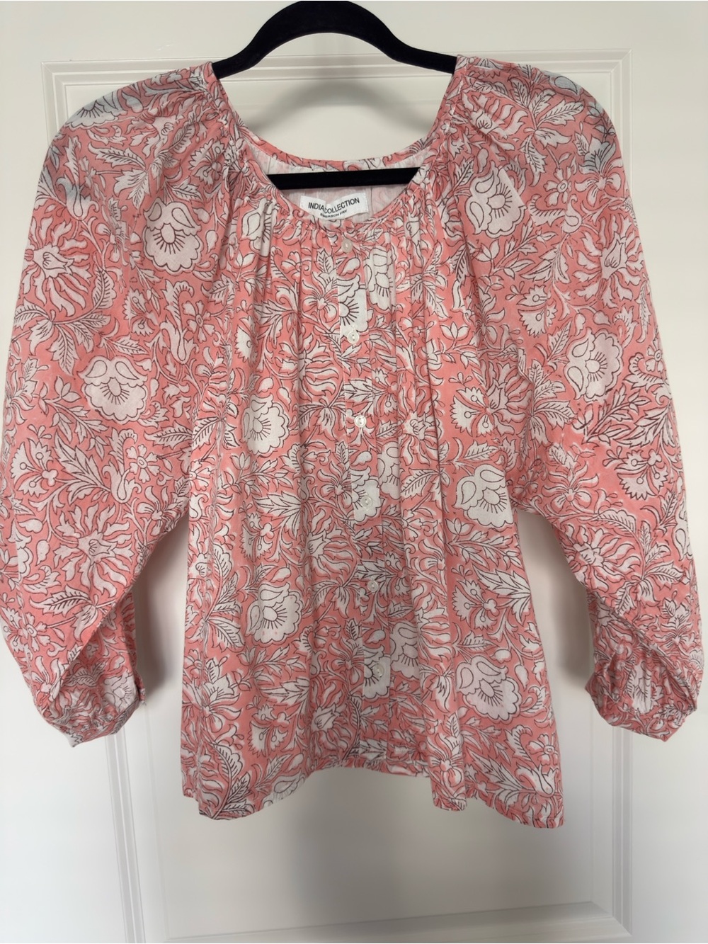 India Collection Pink Floral Top